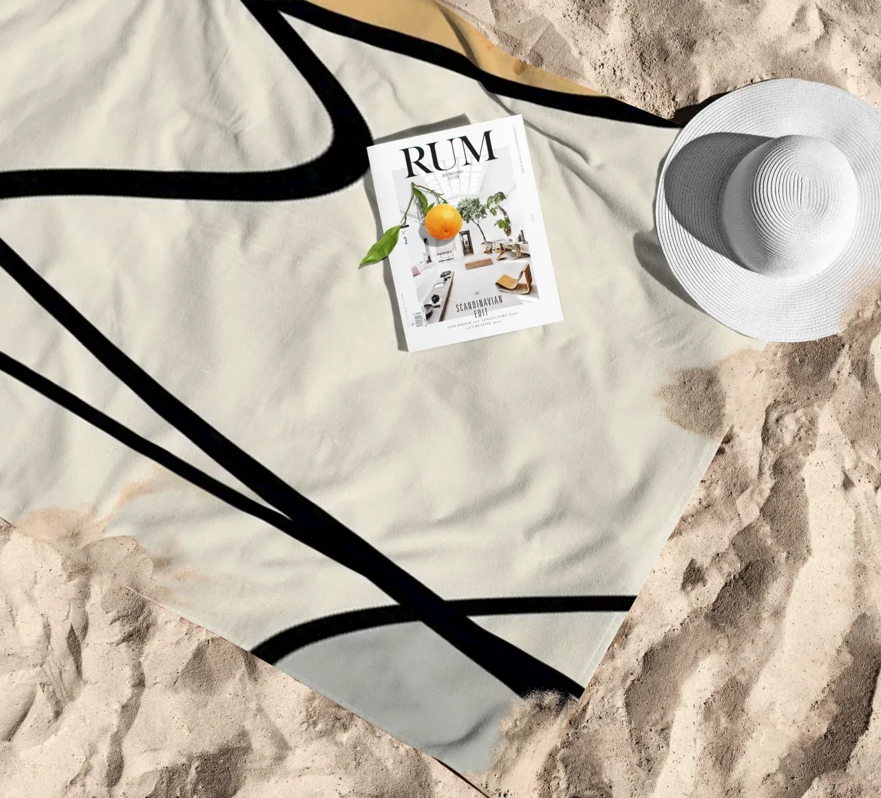 Minimal graceful line art abstract 08 telo mare da Little Dean