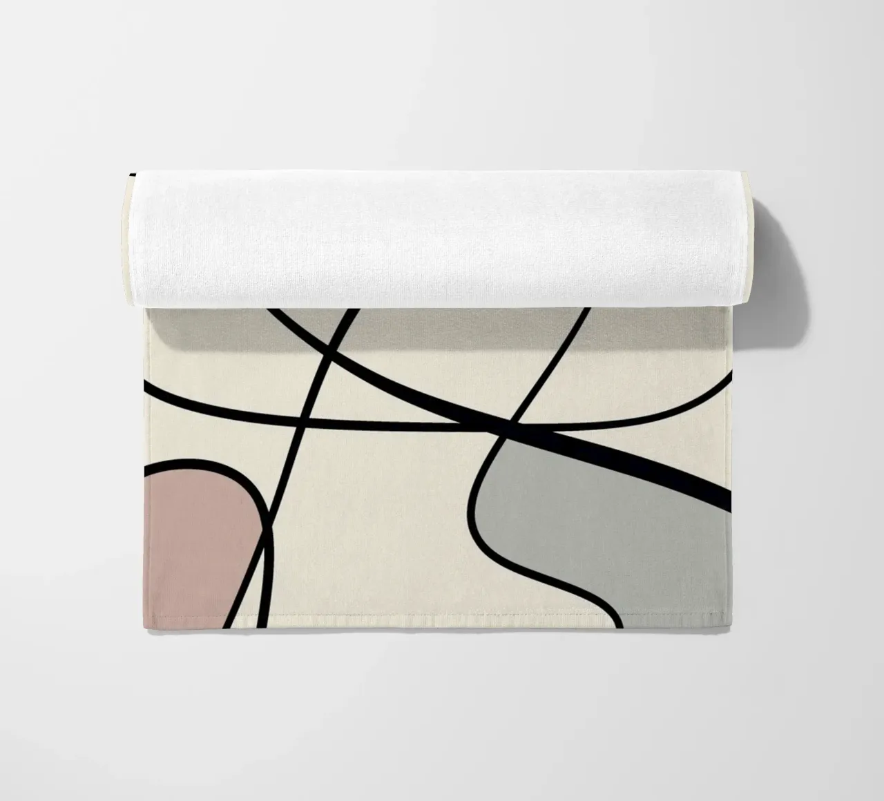 Minimal graceful line art abstract 08 telo mare da Little Dean