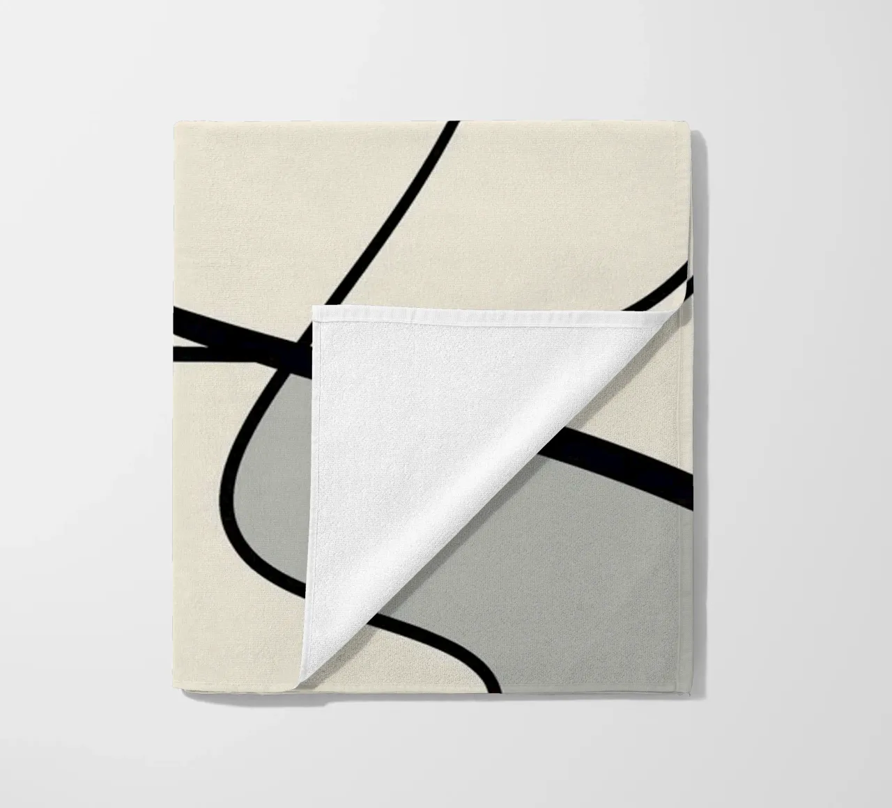 Minimal graceful line art abstract 08 telo mare da Little Dean