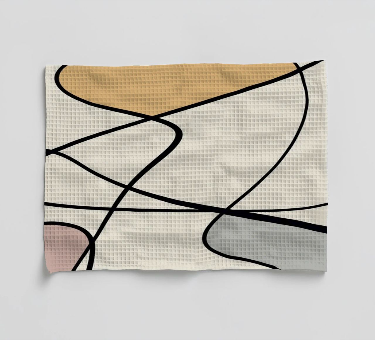 Minimal graceful line art abstract 08 canovaccio da cucina da Little Dean