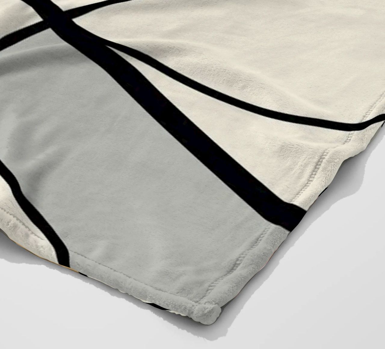 Minimal graceful line art abstract 08 coperta in pile da Little Dean