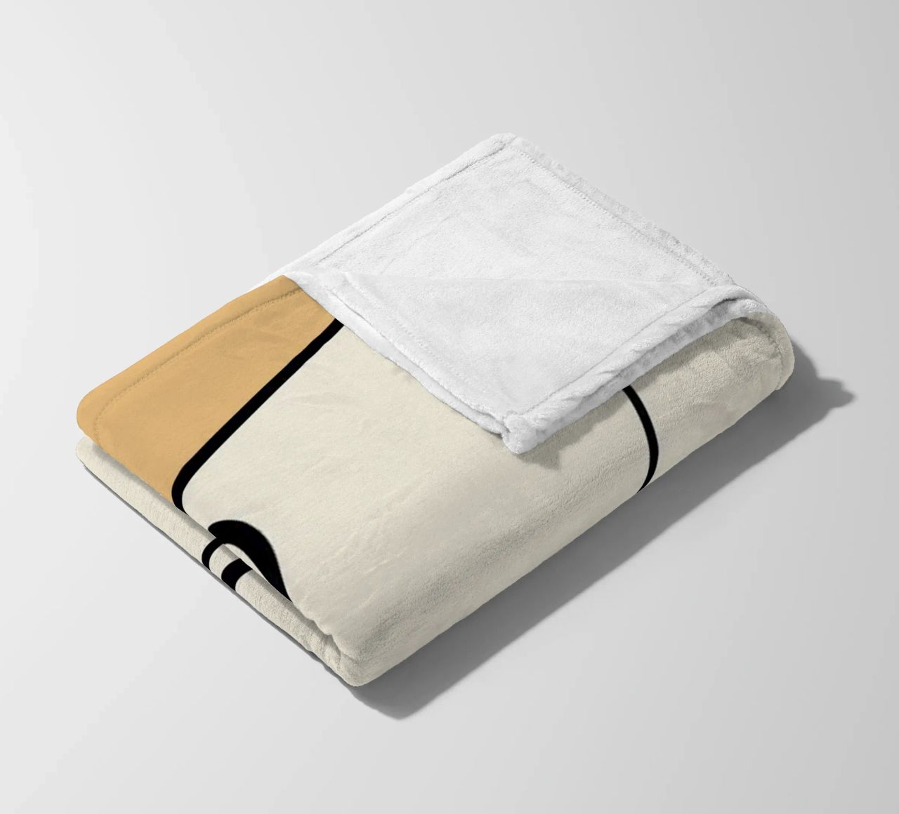 Minimal graceful line art abstract 08 coperta in pile da Little Dean
