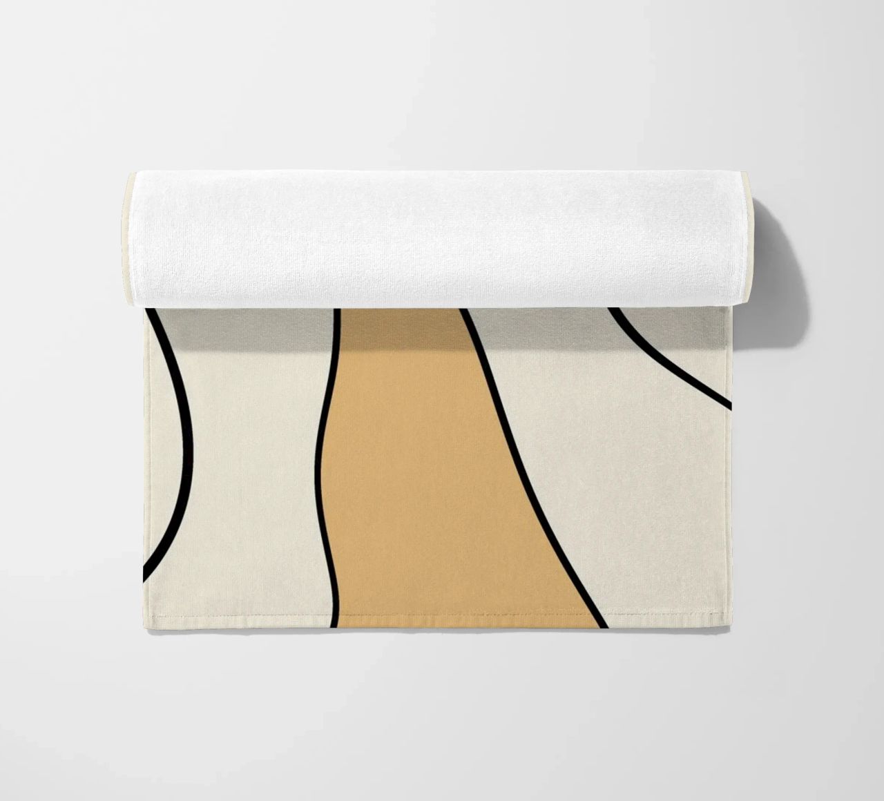 Minimal graceful line art abstract 07 telo mare da Little Dean
