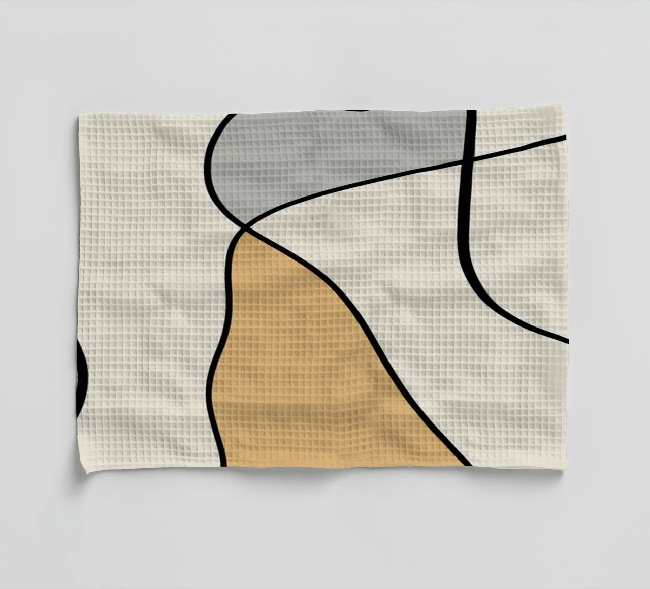 Minimal graceful line art abstract 07 canovaccio da cucina da Little Dean
