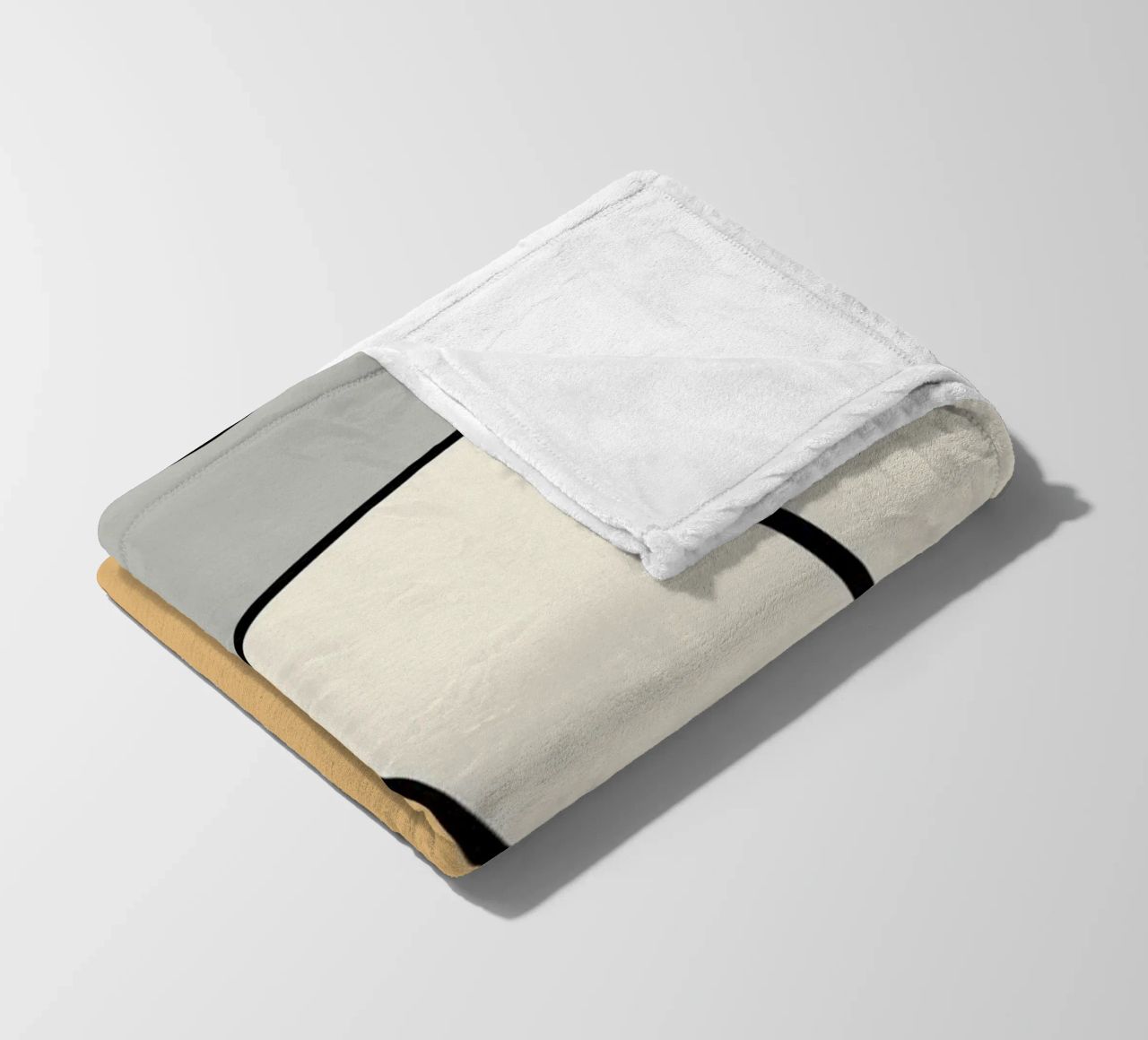 Minimal graceful line art abstract 07 coperta in pile da Little Dean