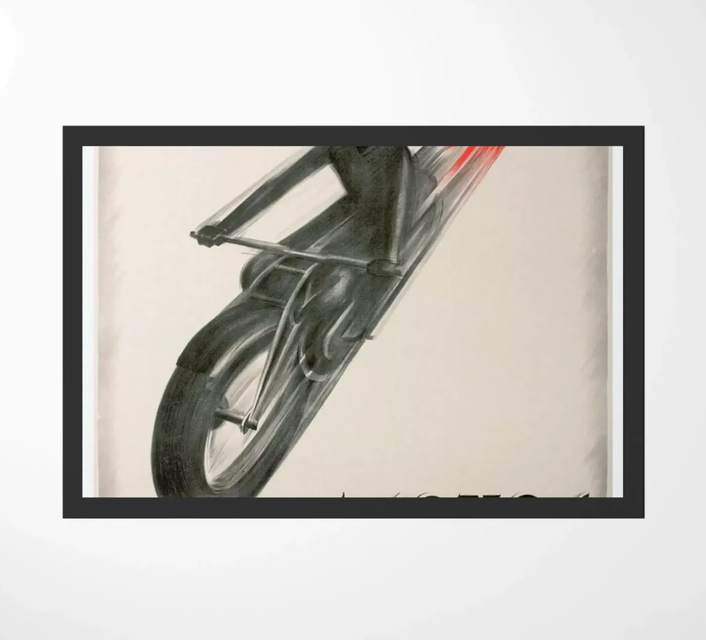 motorcycle2 doormat by Robert Livingston