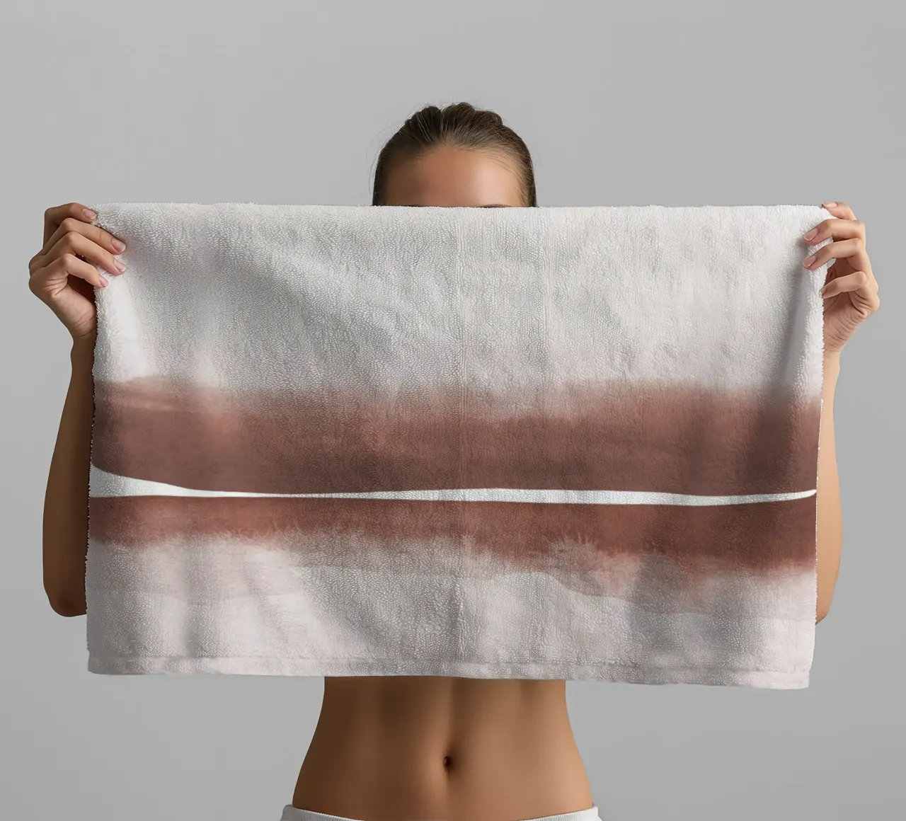 Paesaggio astratto ad acquerello 5 asciugamano da bagno da NouveauPrints