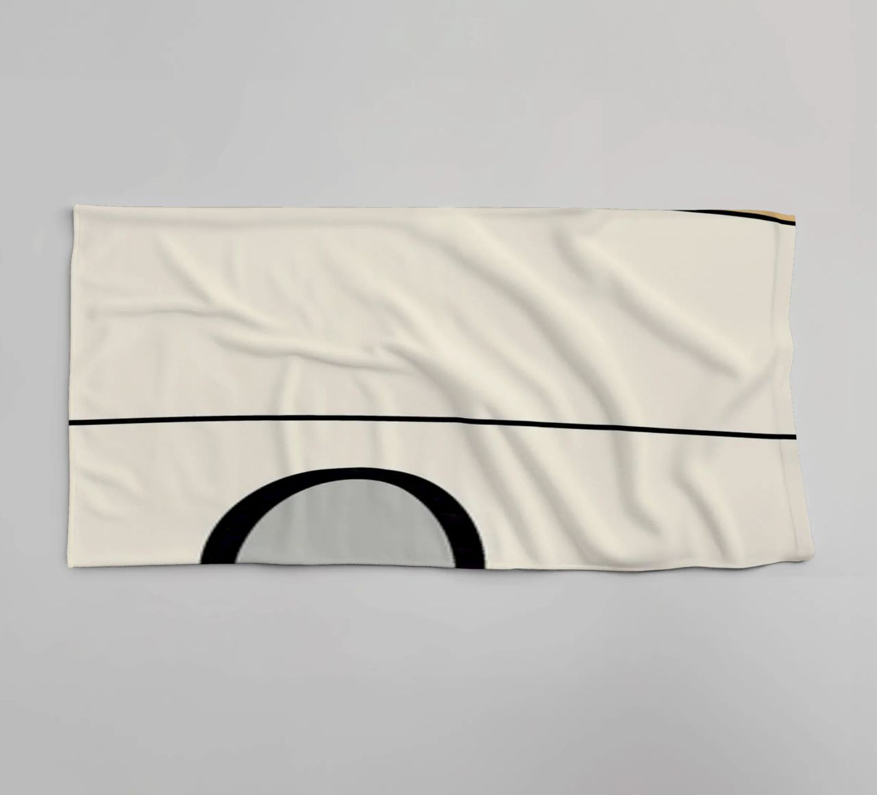 Minimal graceful line art abstract 06 towel by Little Dean