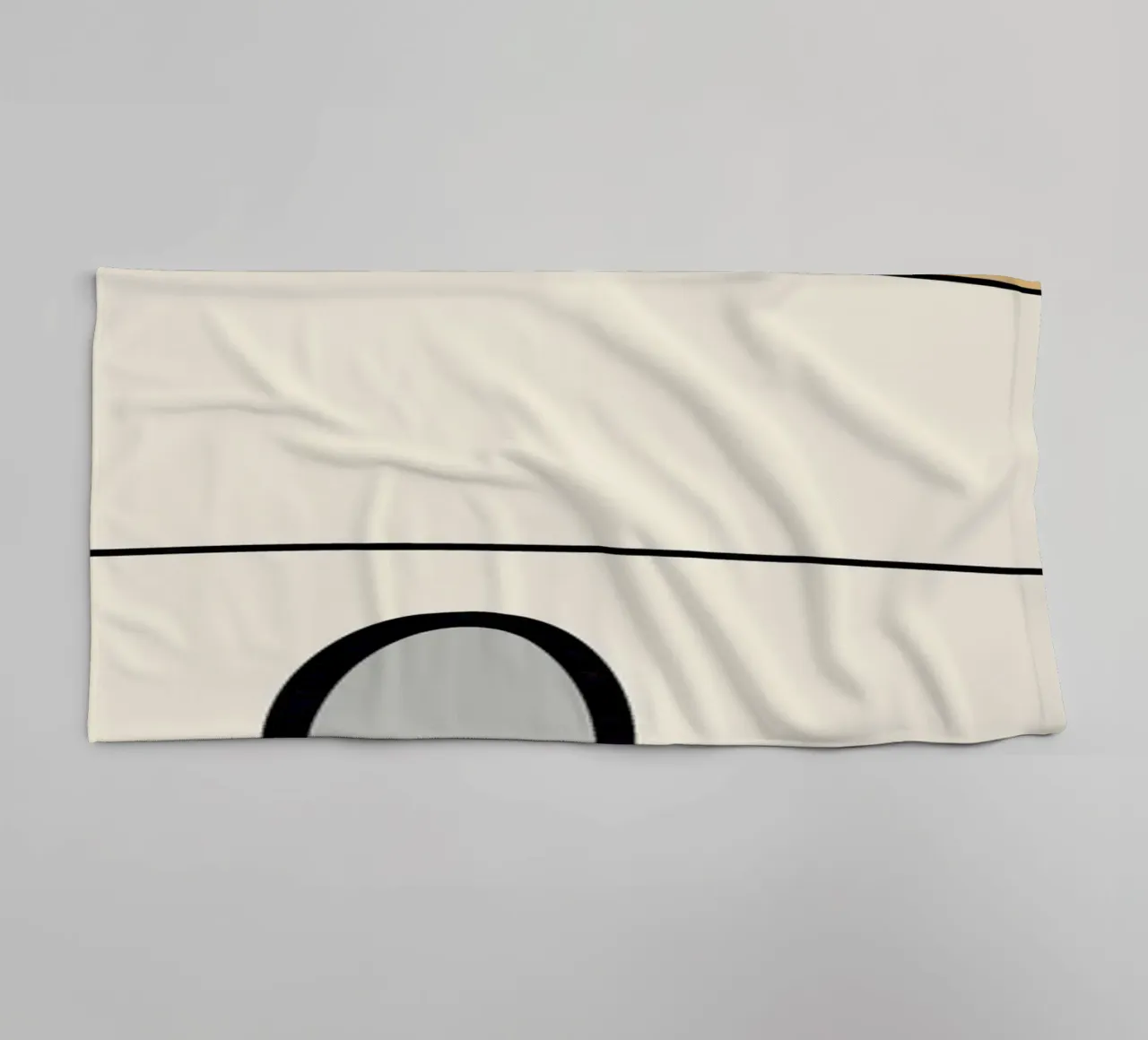 Minimale anmutige Linie Kunst abstrakt 06 Handtuch von Little Dean