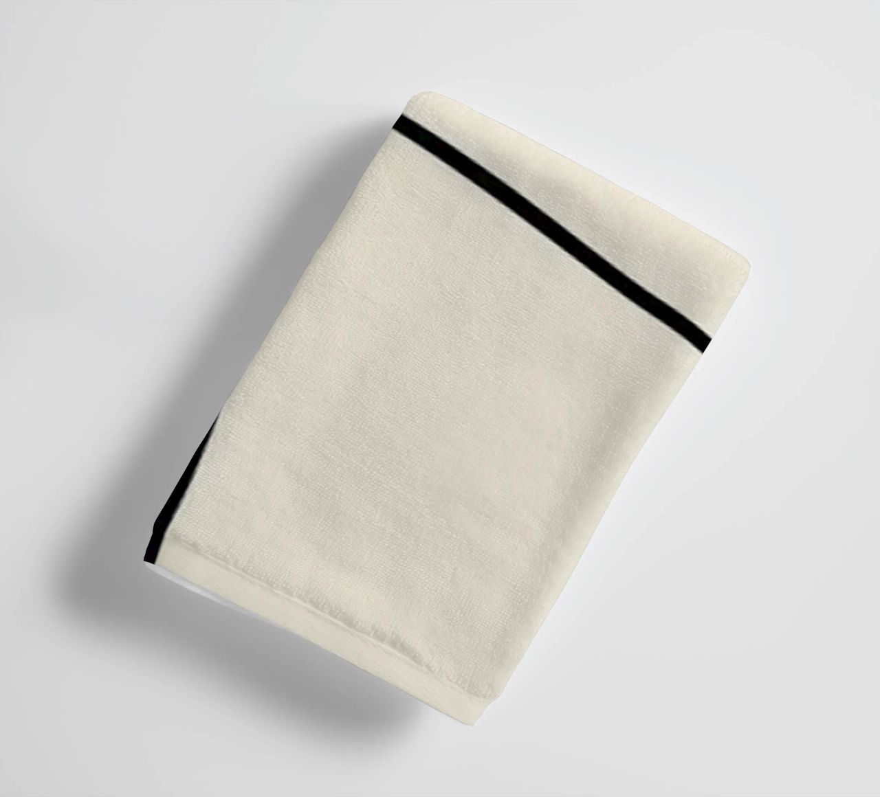 Minimal graceful line art abstract 06 towel by Little Dean