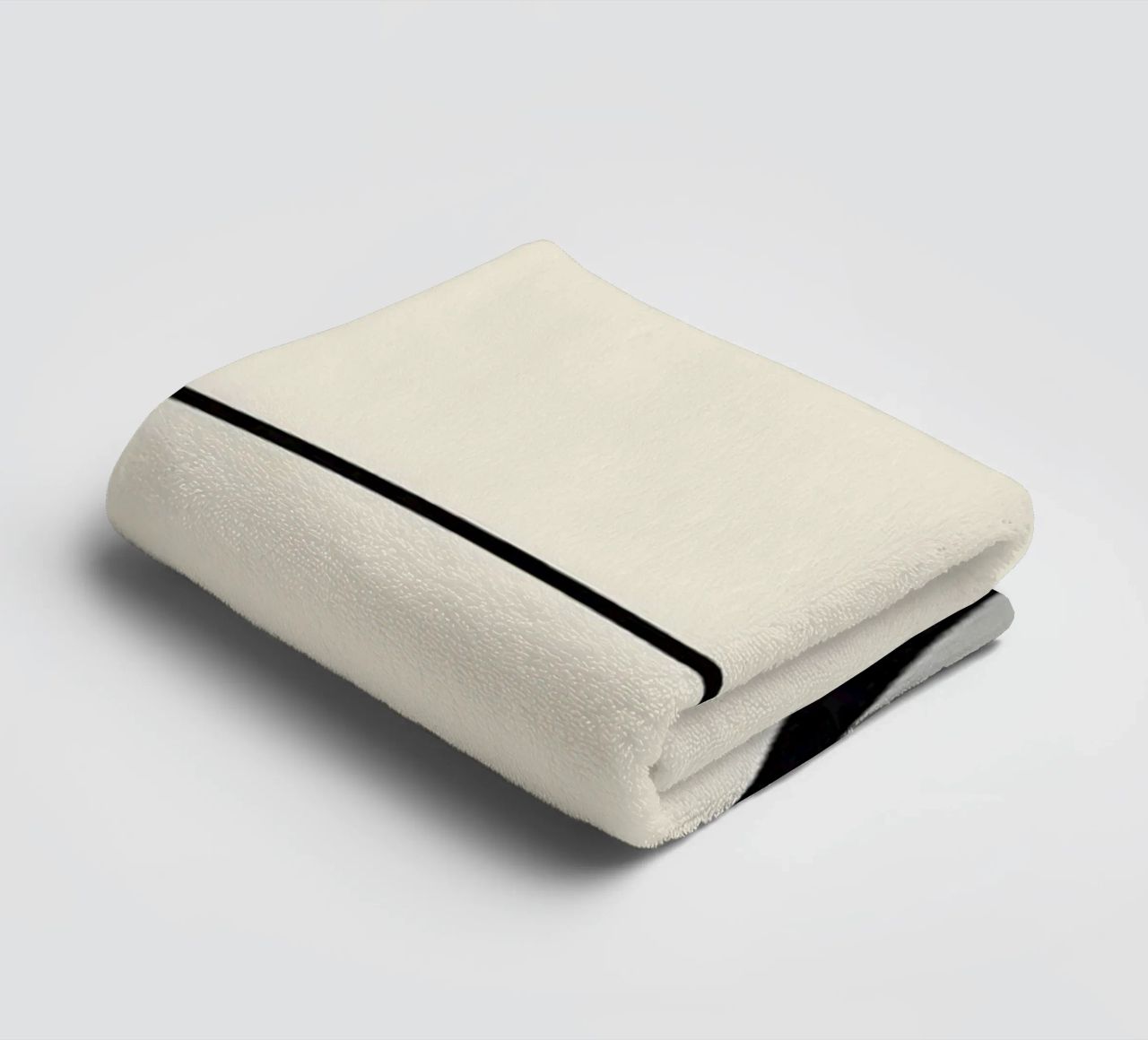 Minimal graceful line art abstract 06 towel by Little Dean