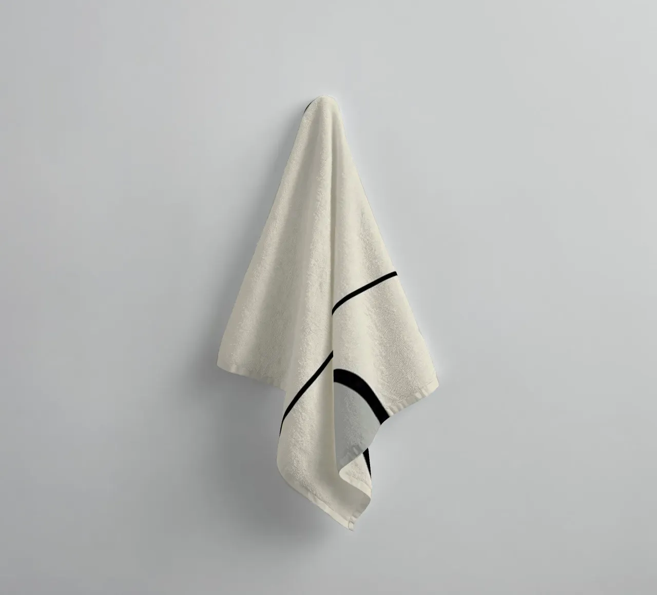 Minimal graceful line art abstract 06 asciugamano da bagno da Little Dean