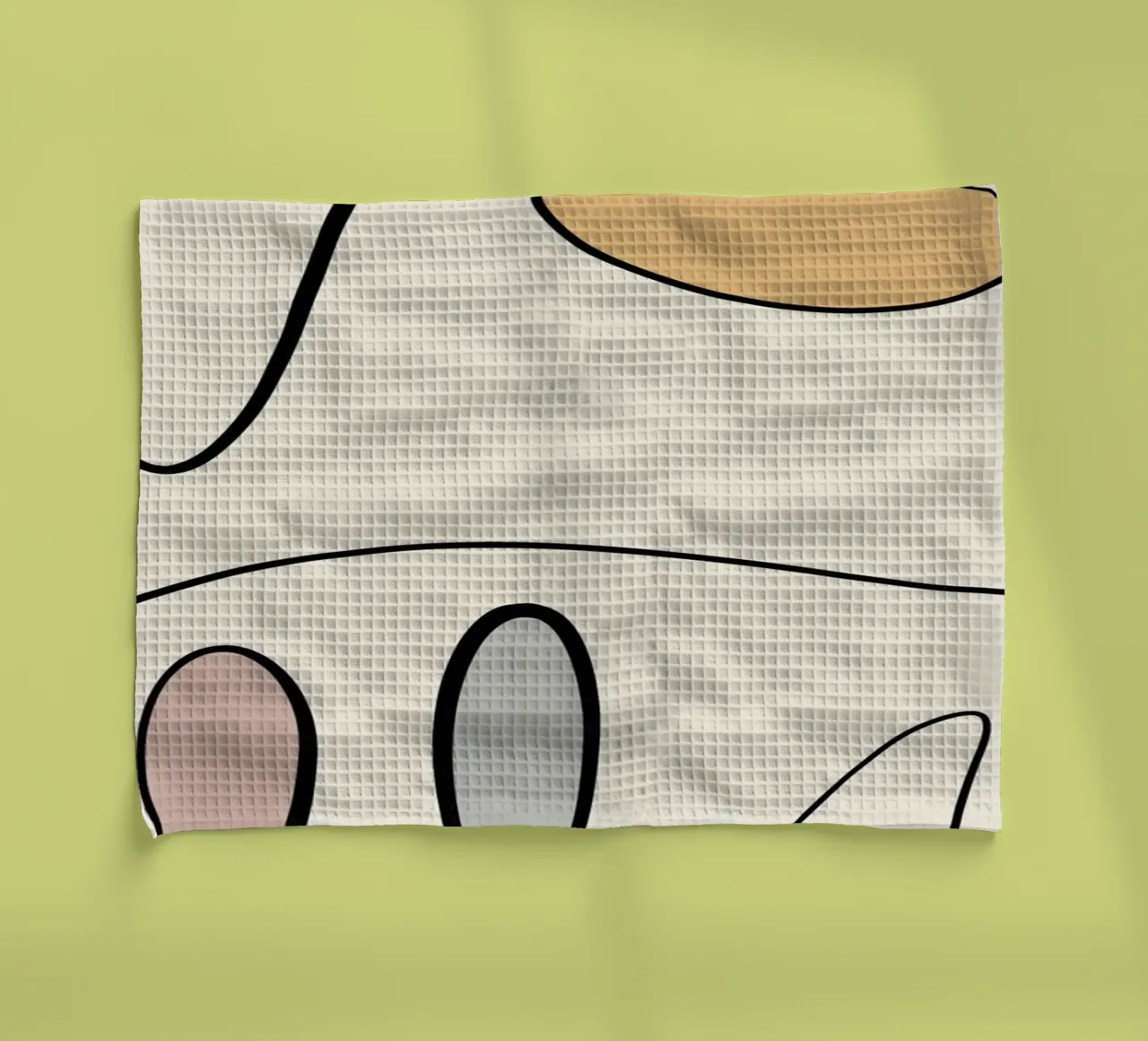 Minimal graceful line art abstract 06 canovaccio da cucina da Little Dean