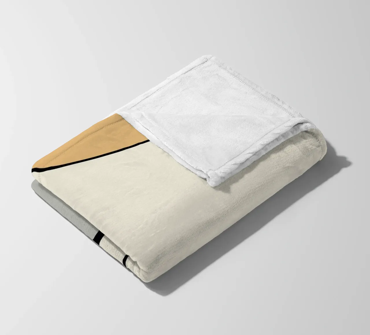 Minimal graceful line art abstract 06 coperta in pile da Little Dean