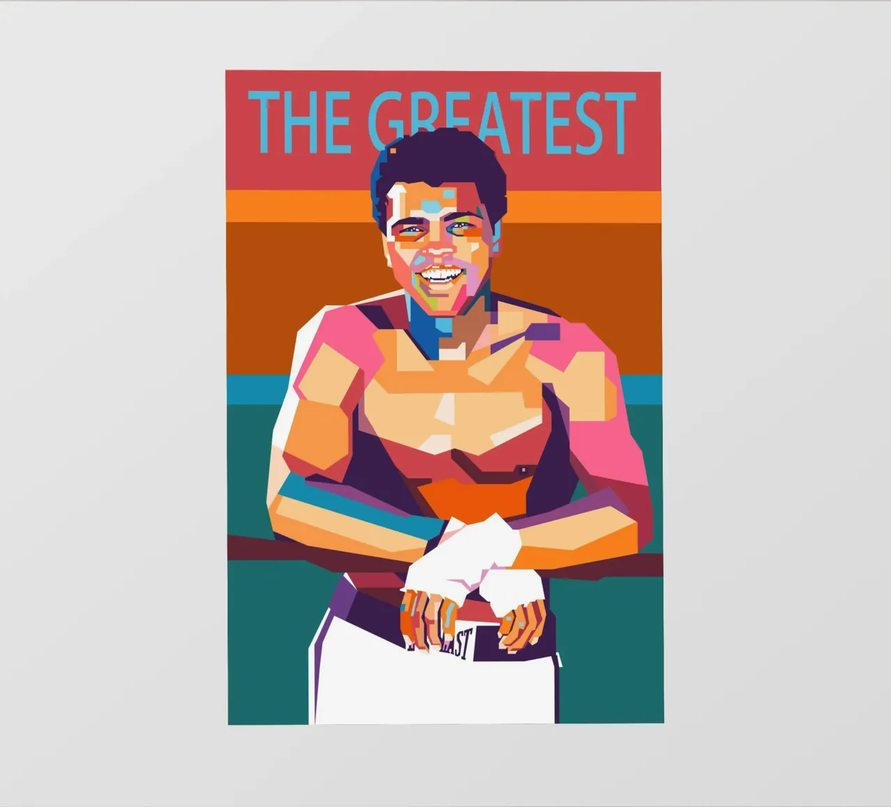 Il più grande Mohammad Ali pellicola backlit da Hantamrata