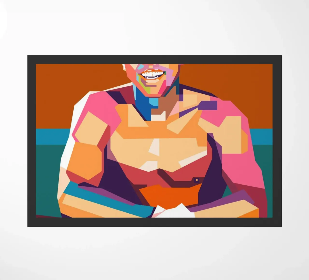 The Greatest Mohammad Ali doormat by Hantamrata