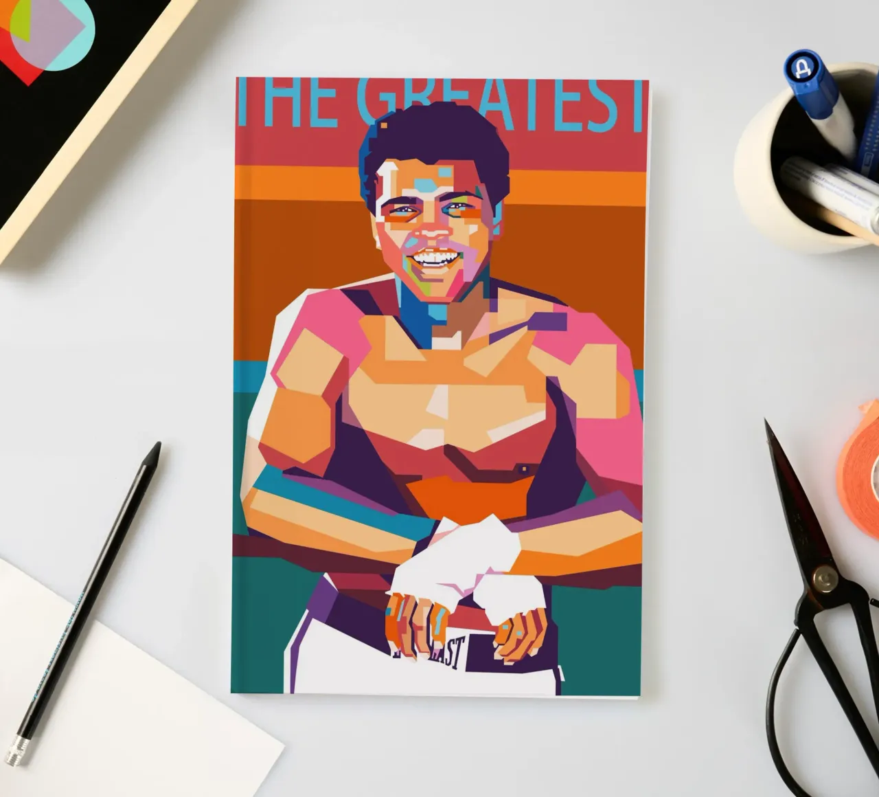 El más grande Mohammad Ali cuaderno de Hantamrata