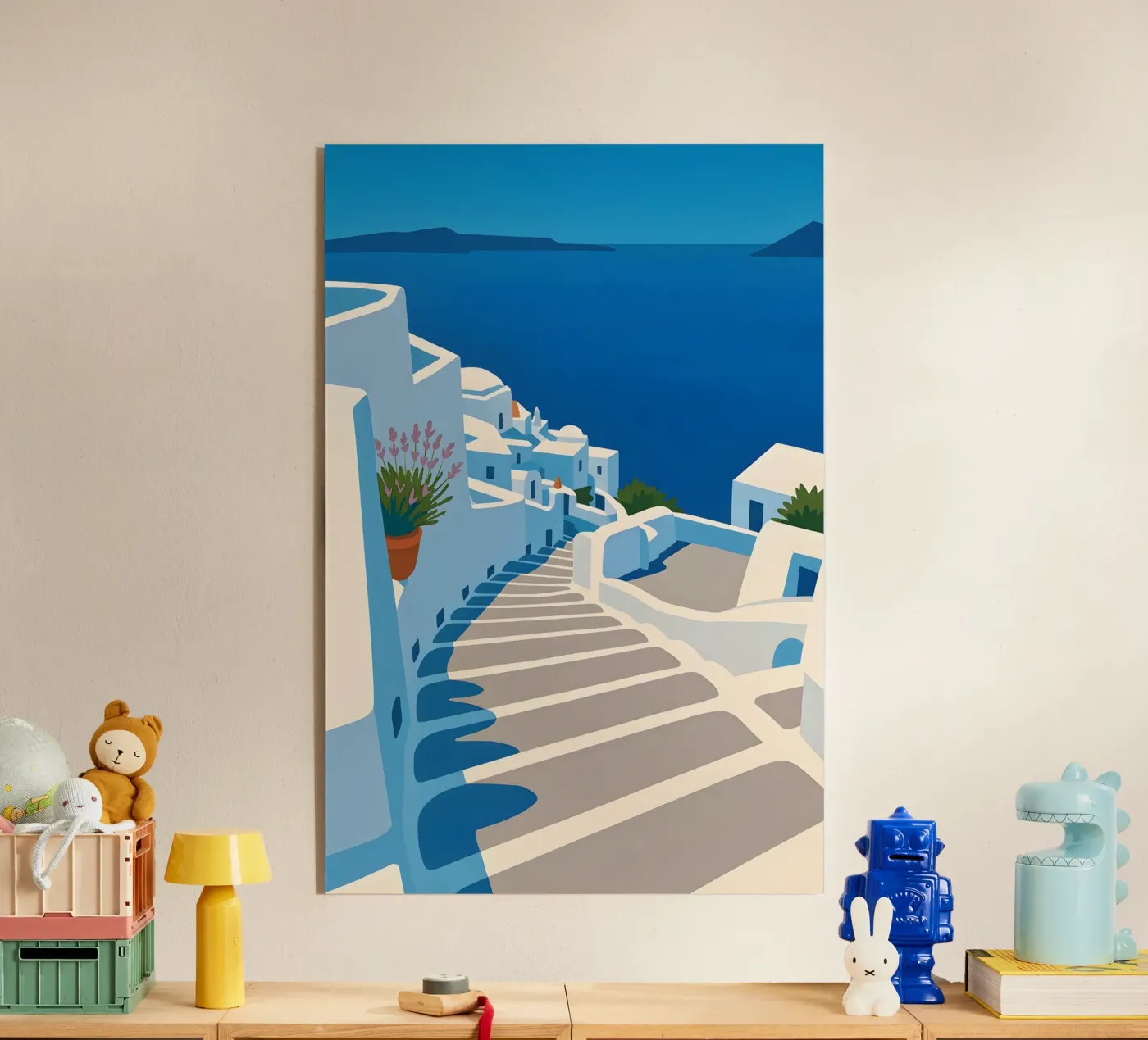 Santorini Greece plexiglass da Aquarevo