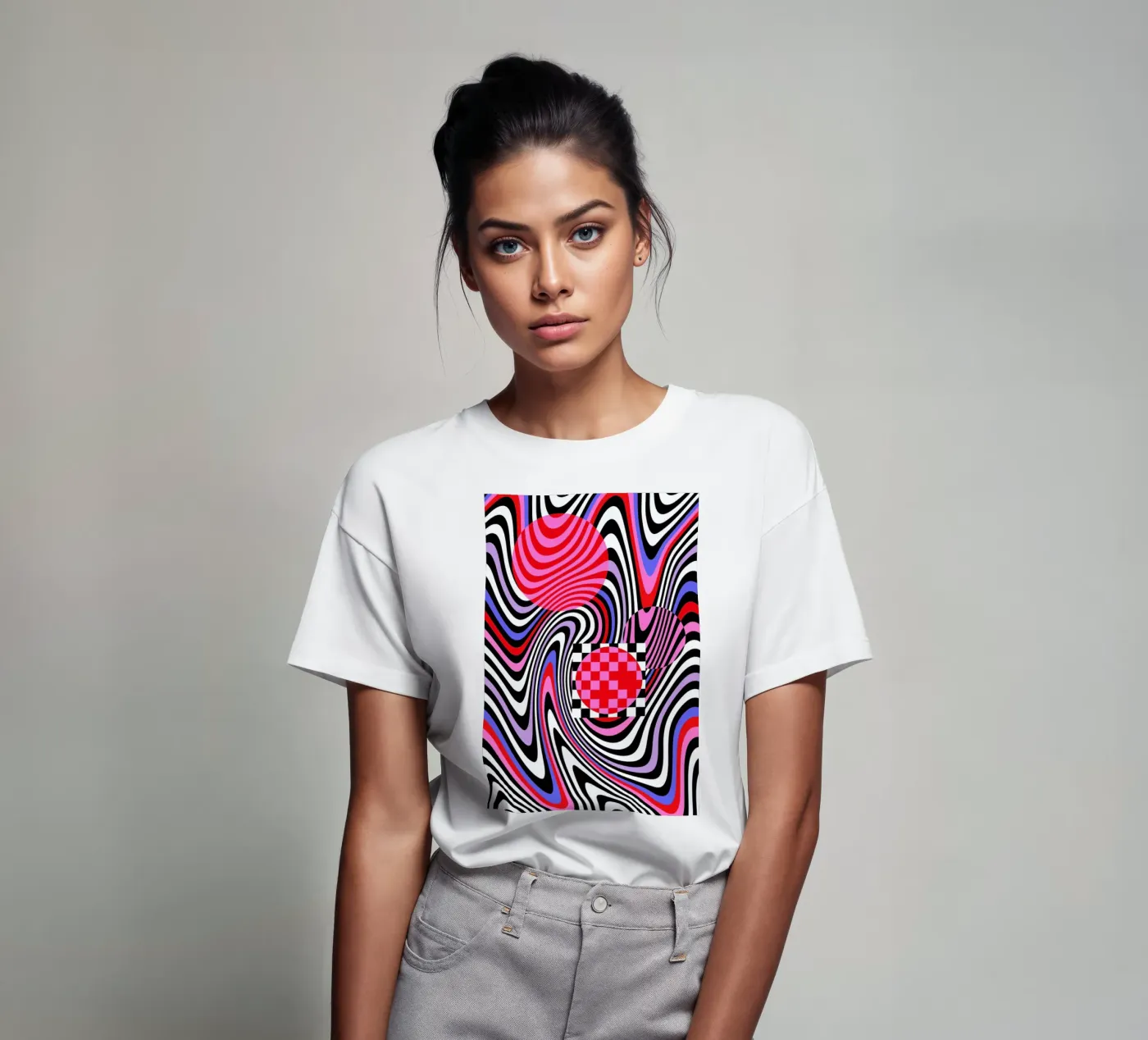 Optical Waves t-shirt da La Come Di
