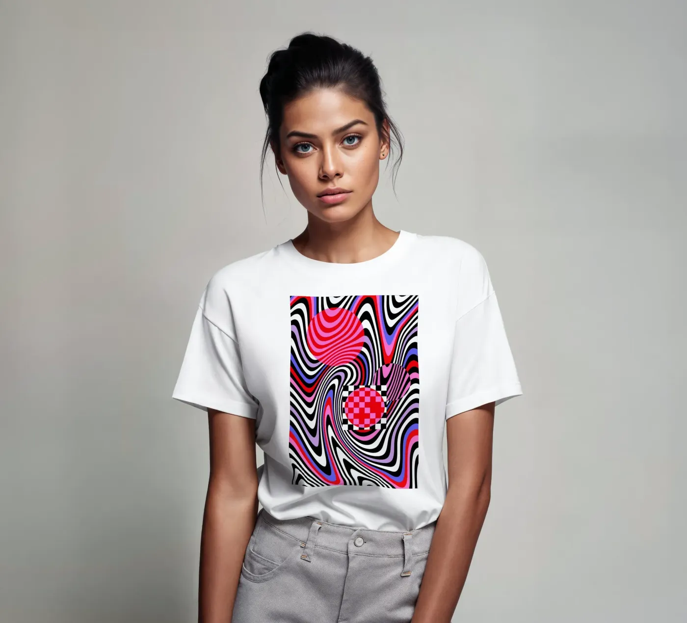 Optical Waves t-shirt da La Come Di