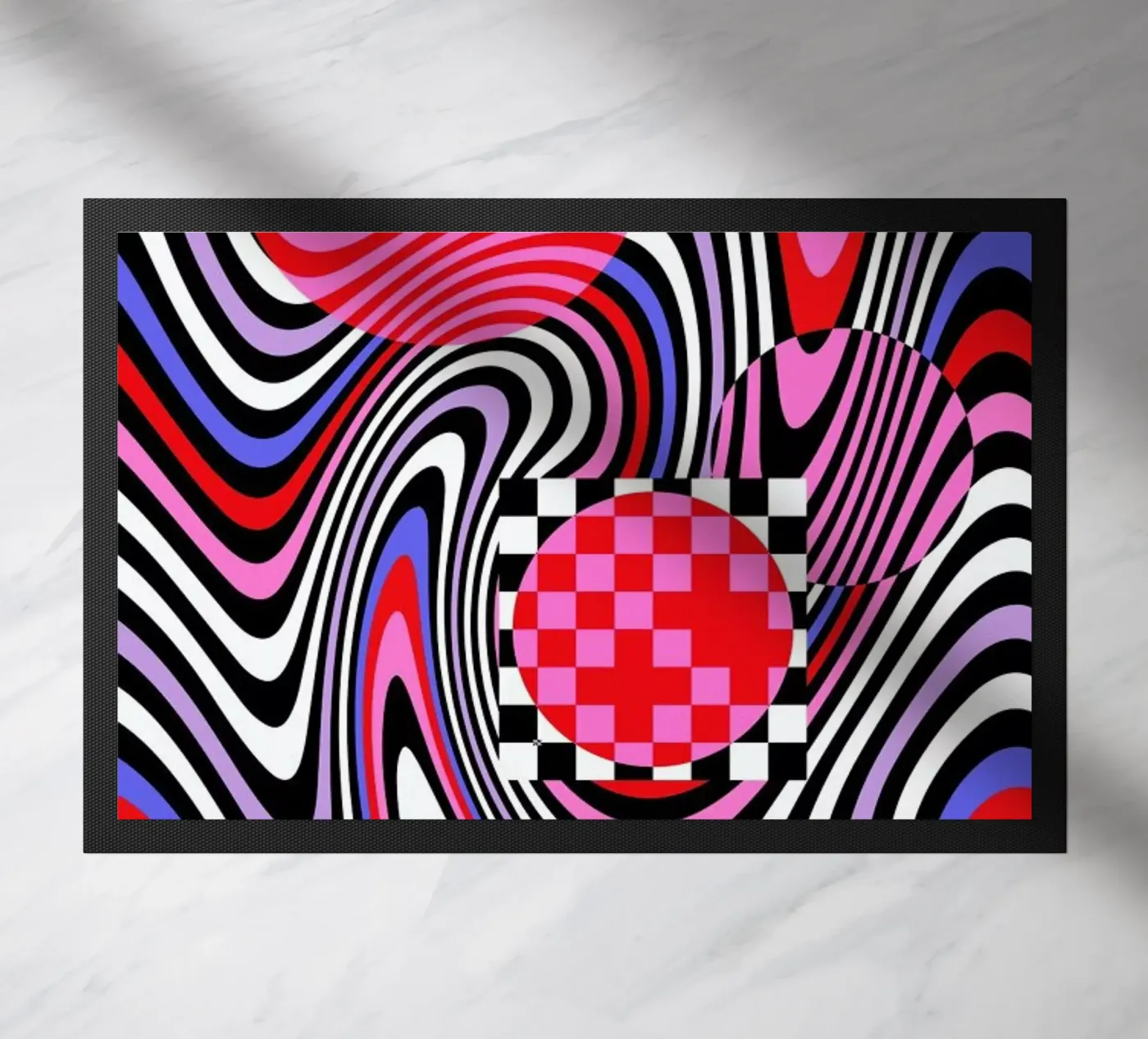 Optical Waves Fußmatte von La Come Di
