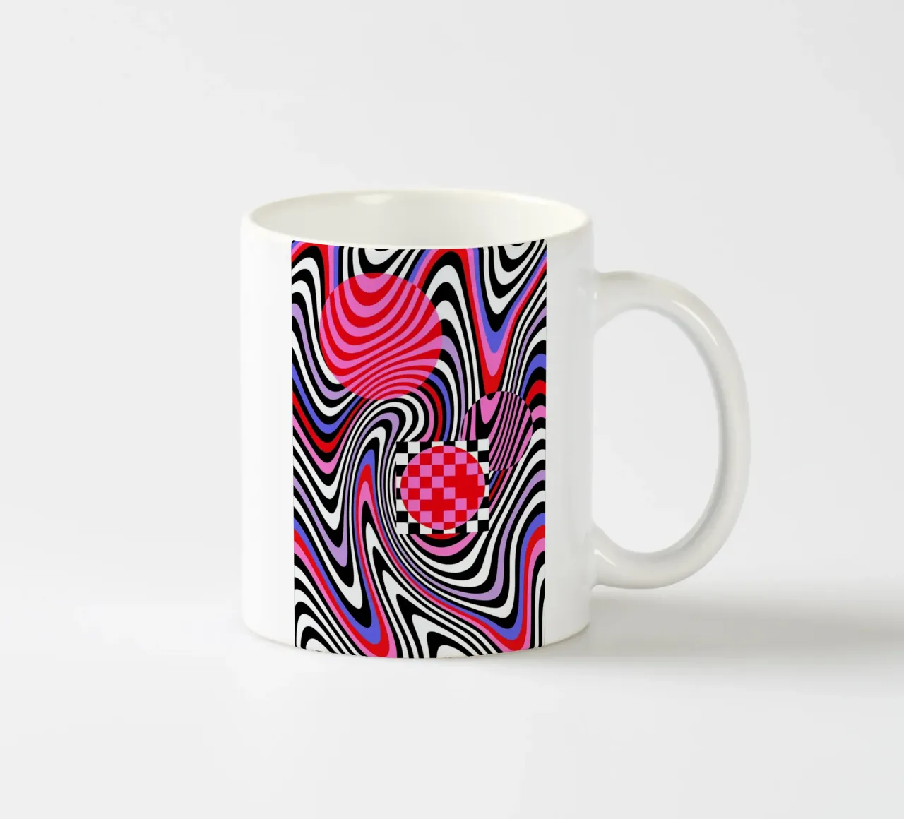 Optical Waves tazza in ceramica da La Come Di