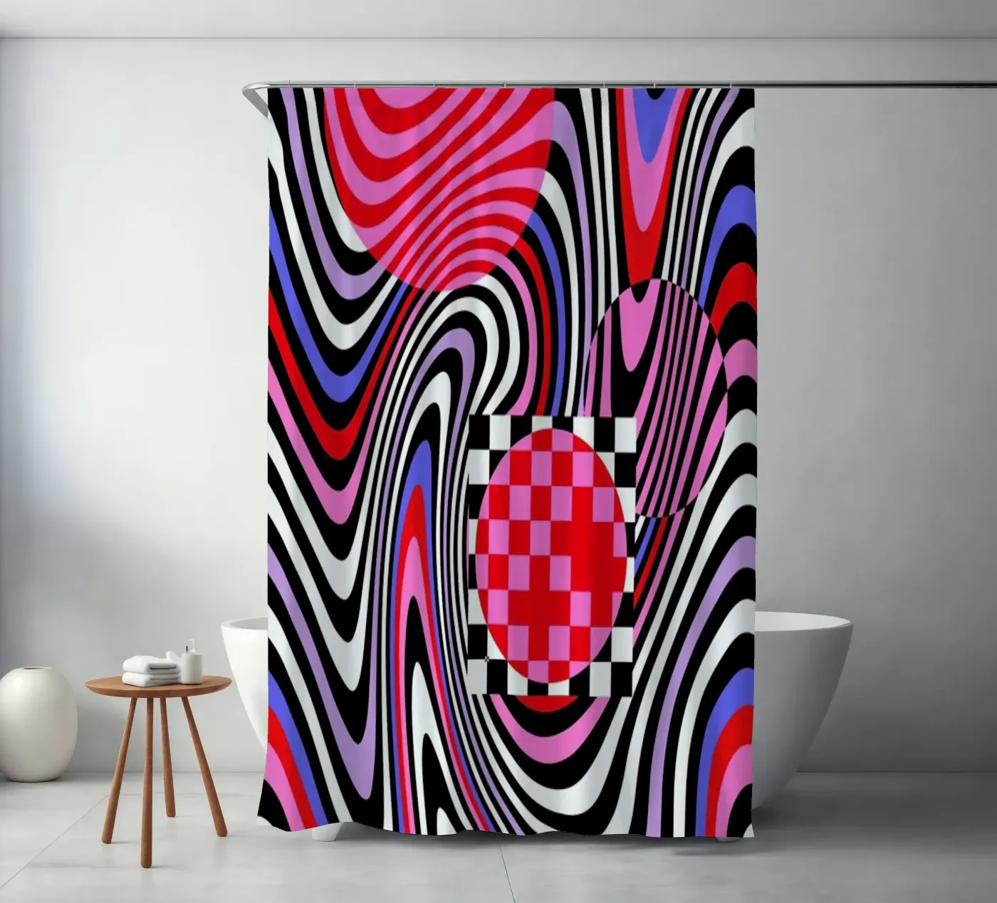 Optical Waves Duschvorhang von La Come Di
