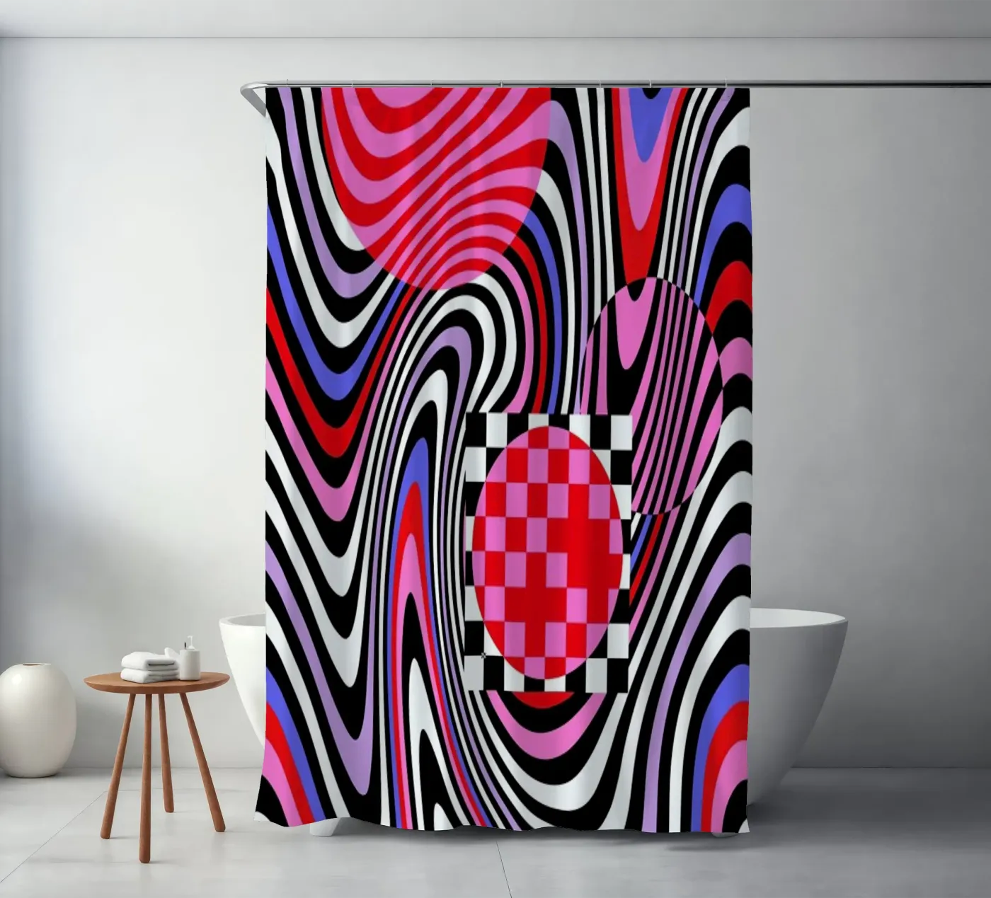 Optical Waves Duschvorhang von La Come Di