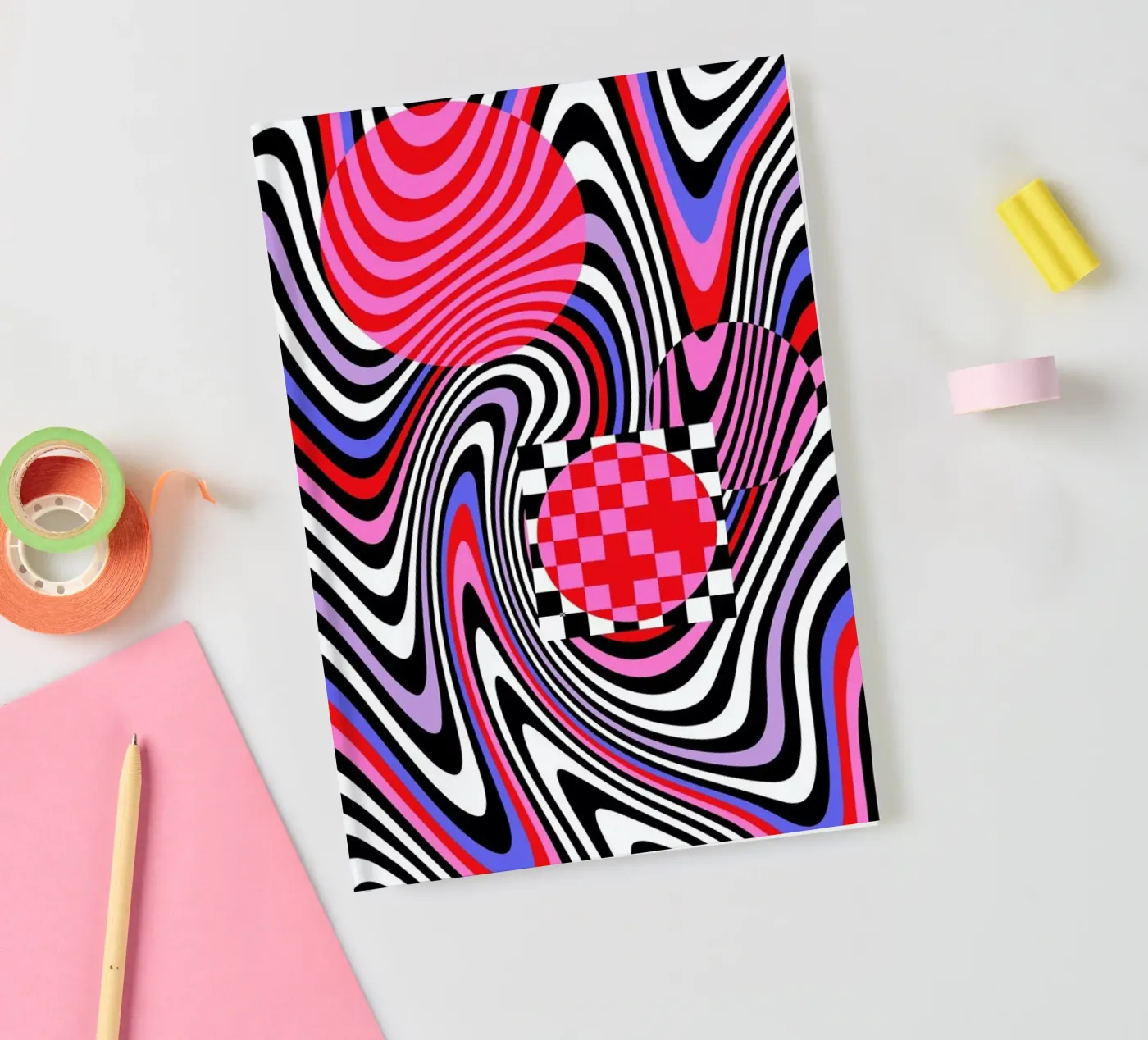 Optical Waves notebook by La Come Di
