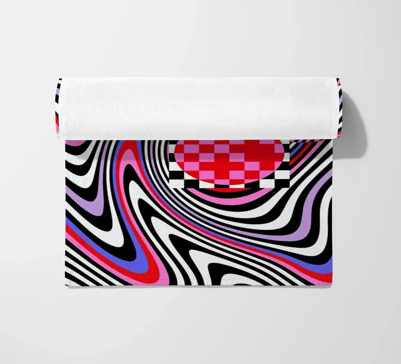 Optical Waves beach towel by La Come Di
