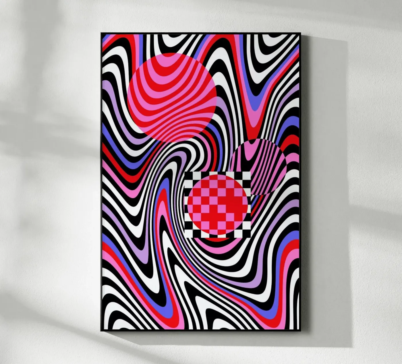 Optical Waves acrylic glass by La Come Di