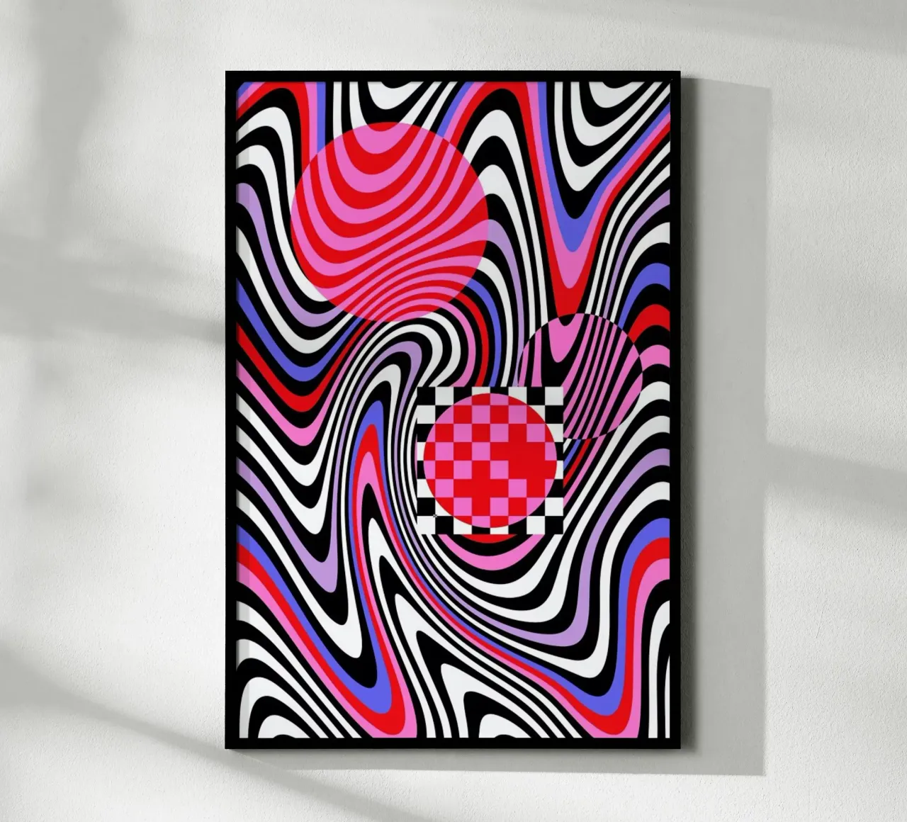 Optical Waves poster da La Come Di