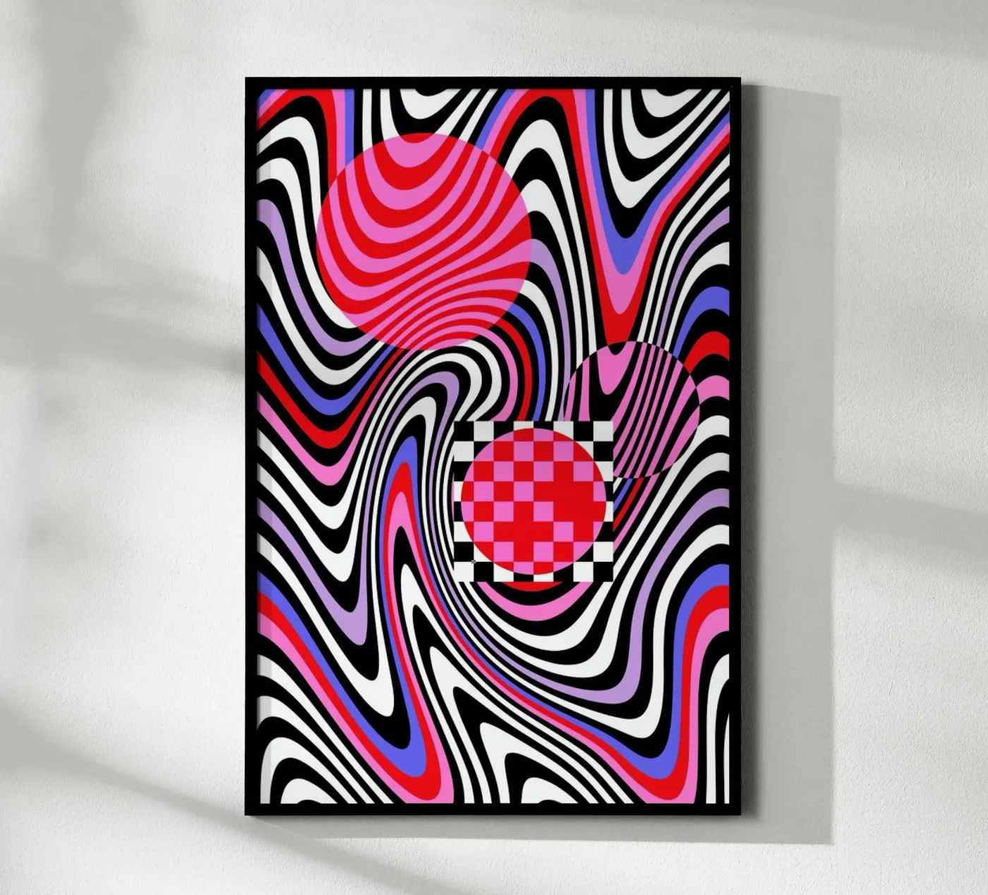 Optical Waves poster by La Come Di