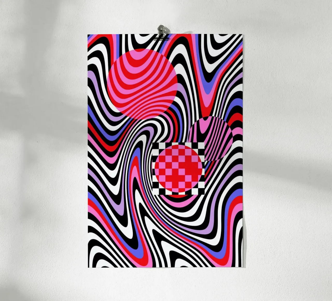 Optical Waves poster da La Come Di