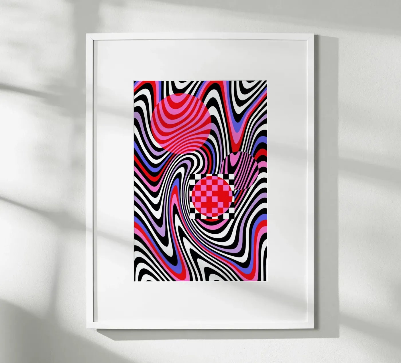 Optical Waves poster by La Come Di