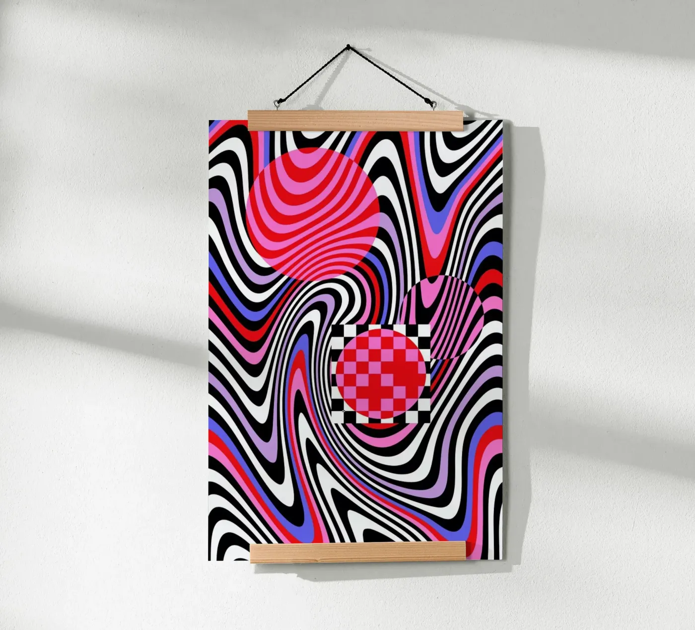 Optical Waves poster by La Come Di