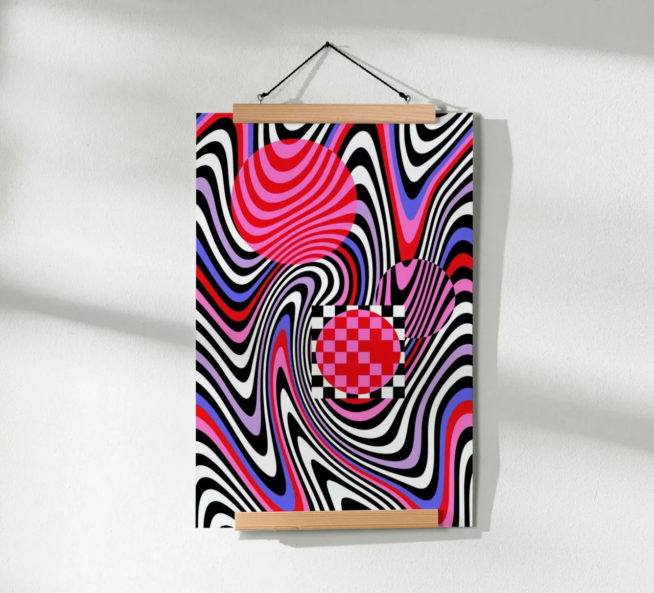 Optical Waves poster da La Come Di