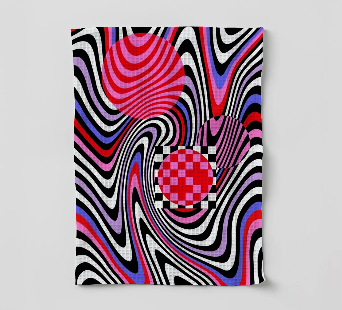 Optical Waves torchon de La Come Di