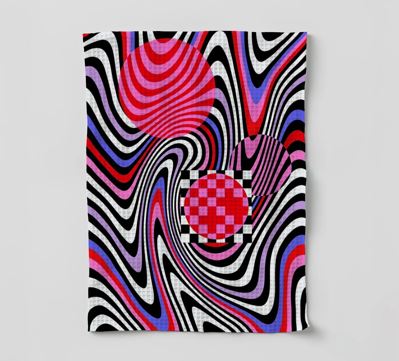 Optical Waves torchon de La Come Di