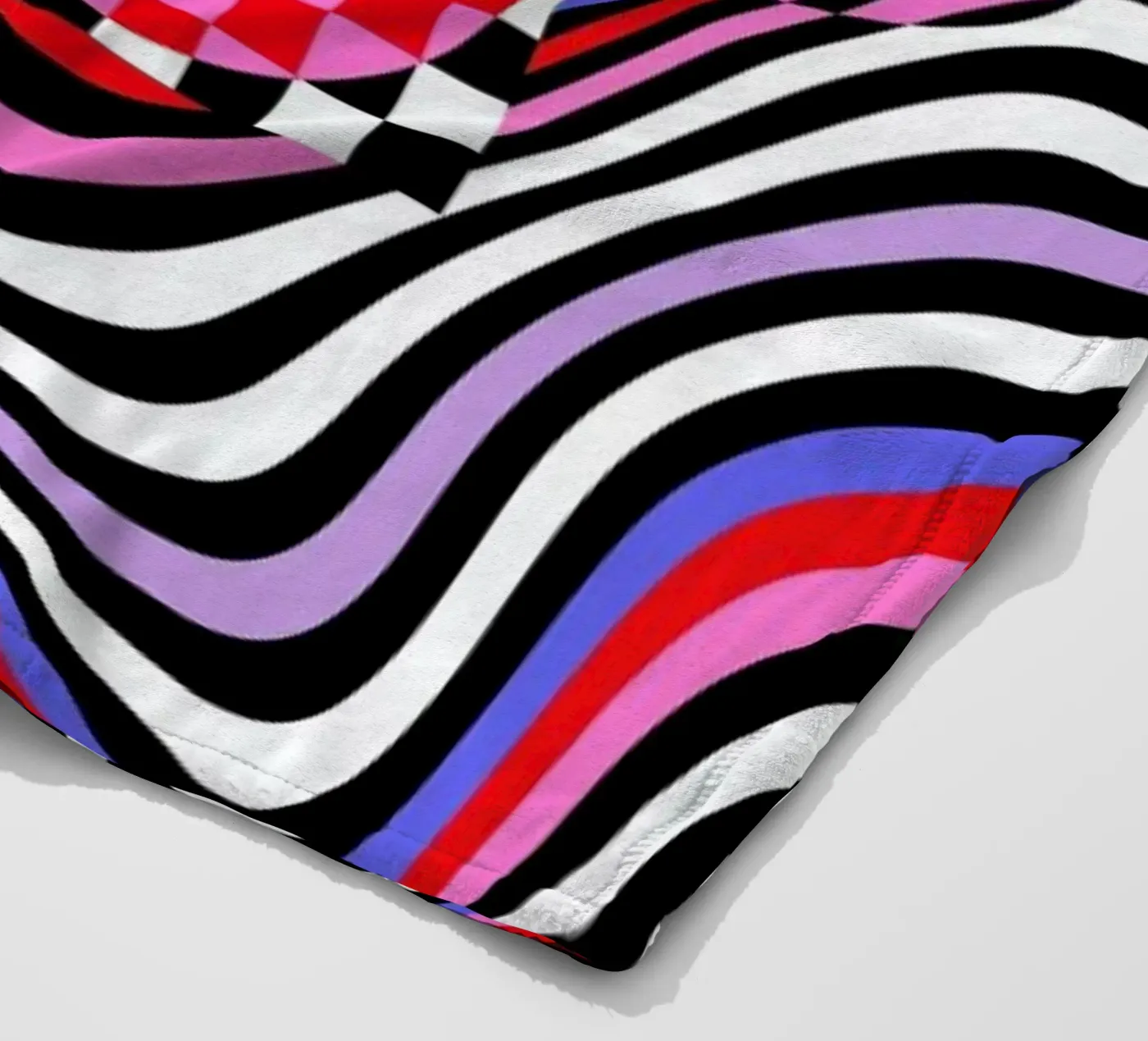 Optical Waves Fleecedecke von La Come Di