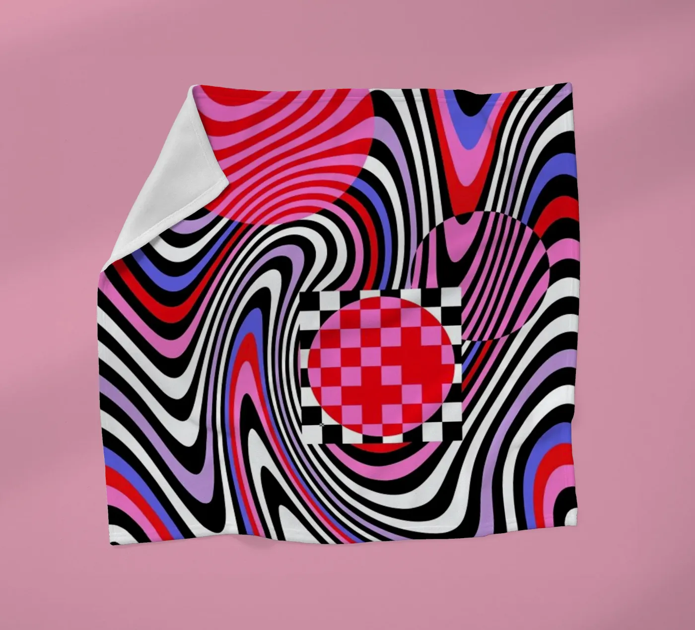 Optical Waves Fleecedecke von La Come Di