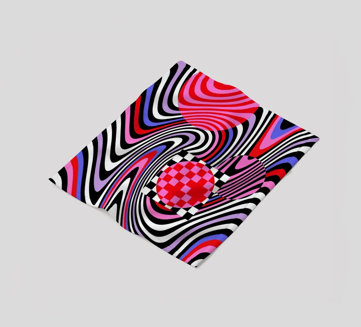 Optical Waves Fleecedecke von La Come Di