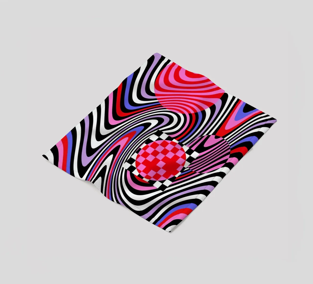 Optical Waves fleecedeken van La Come Di