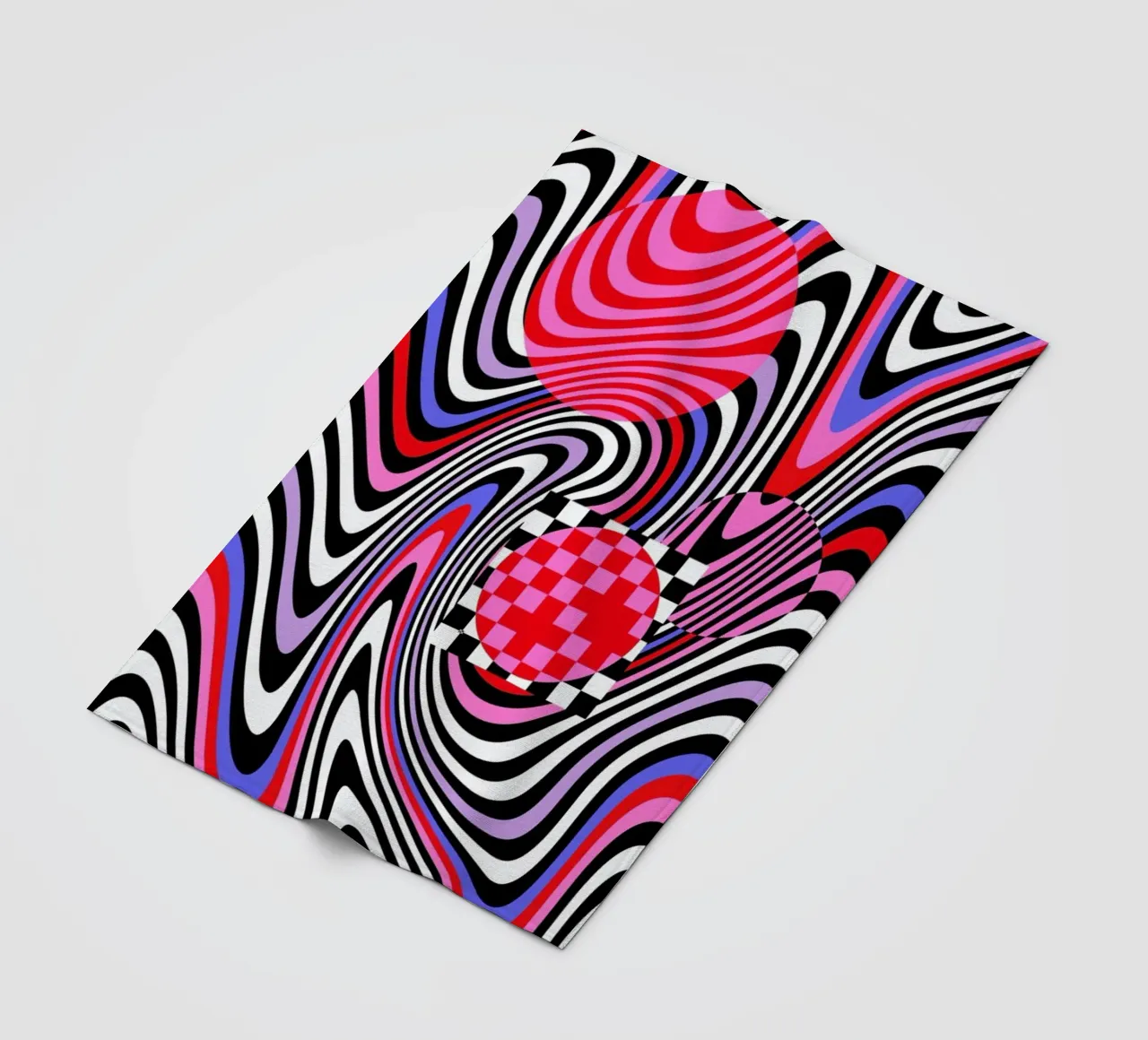 Optical Waves fleecedeken van La Come Di