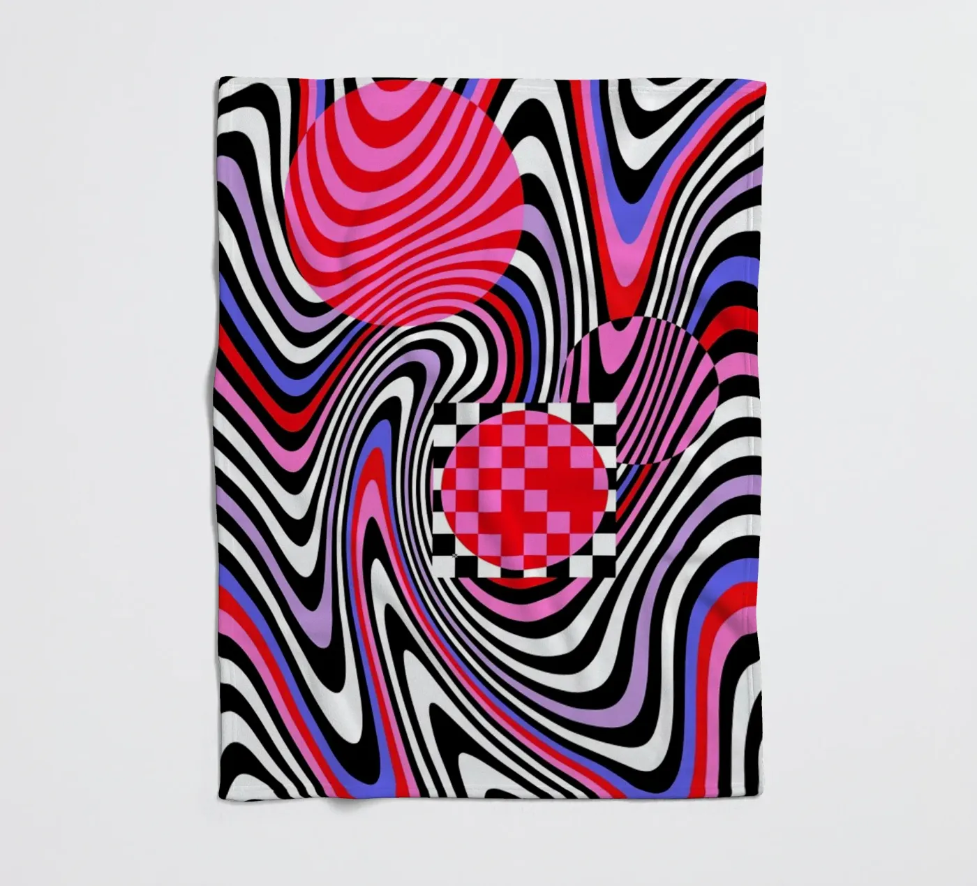 Optical Waves Fleecedecke von La Come Di