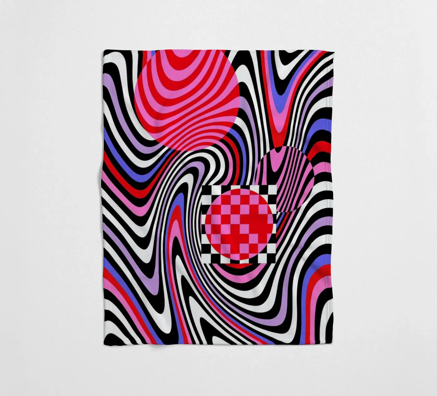 Optical Waves Fleecedecke von La Come Di