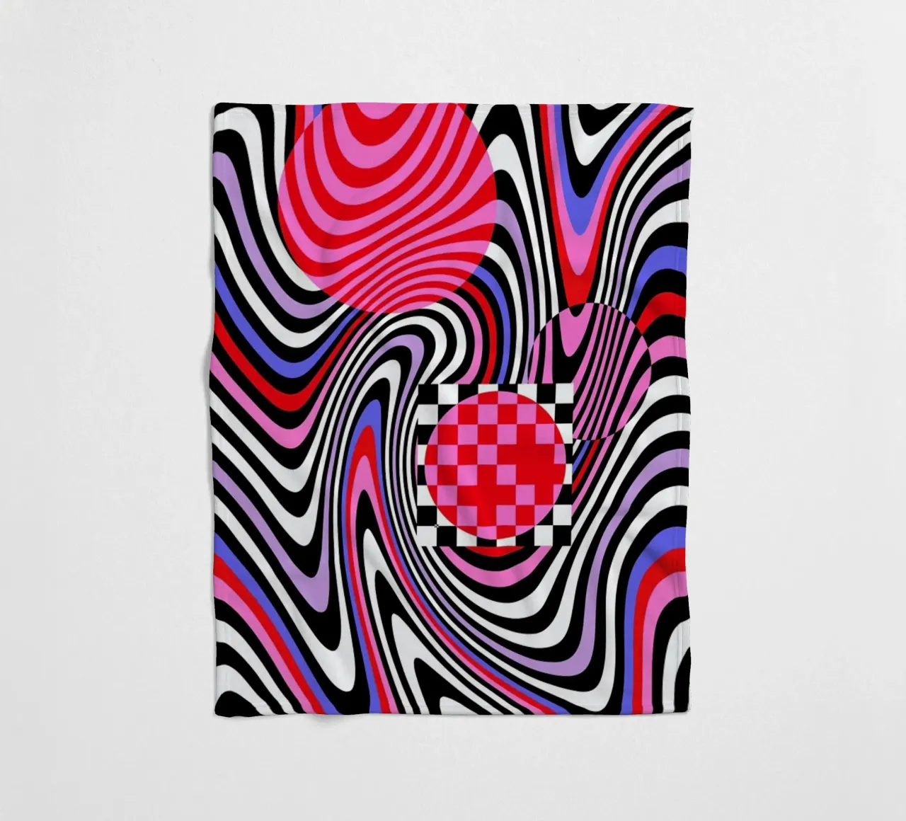 Optical Waves fleecedeken van La Come Di