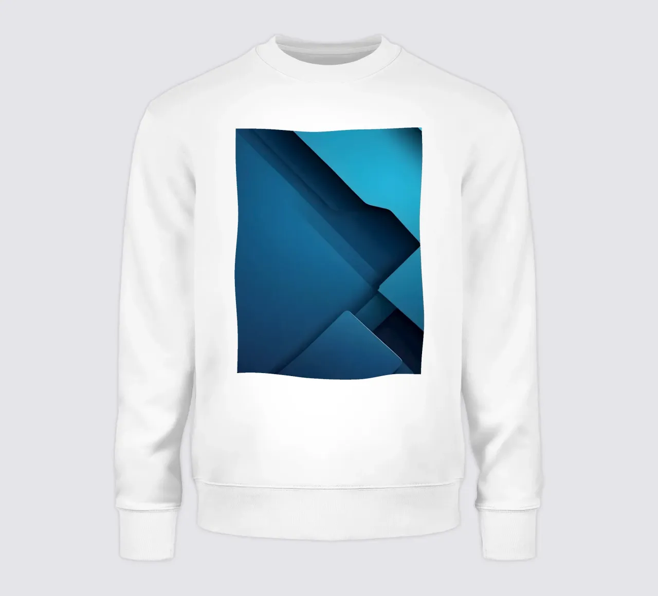 Design astratto di forme geometriche blu felpa da DesignDoodle