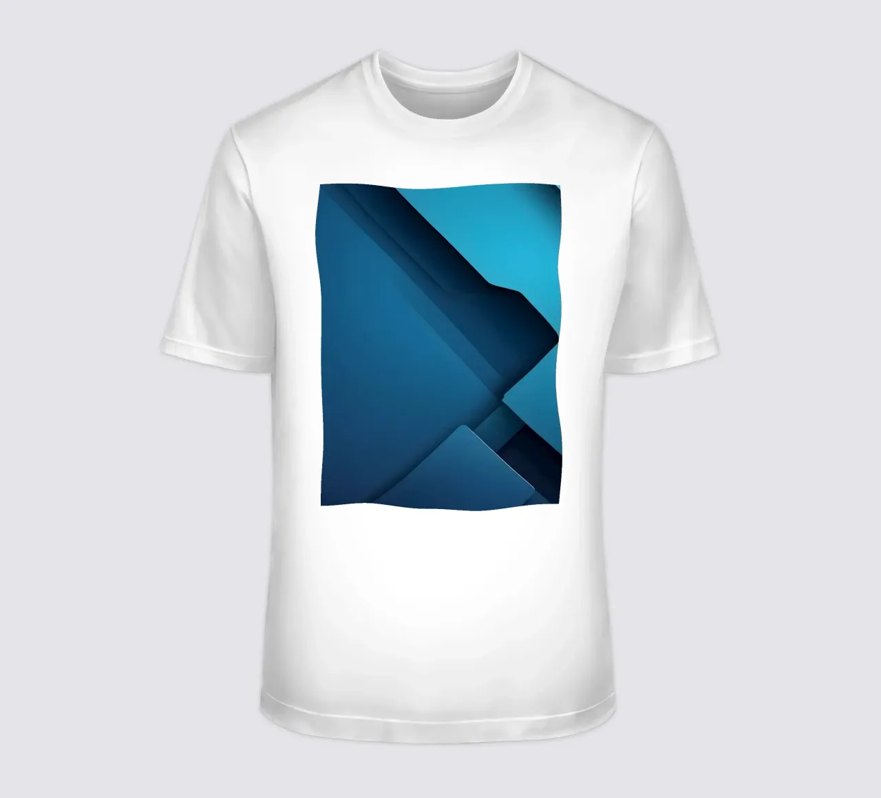 Design astratto di forme geometriche blu t-shirt da DesignDoodle