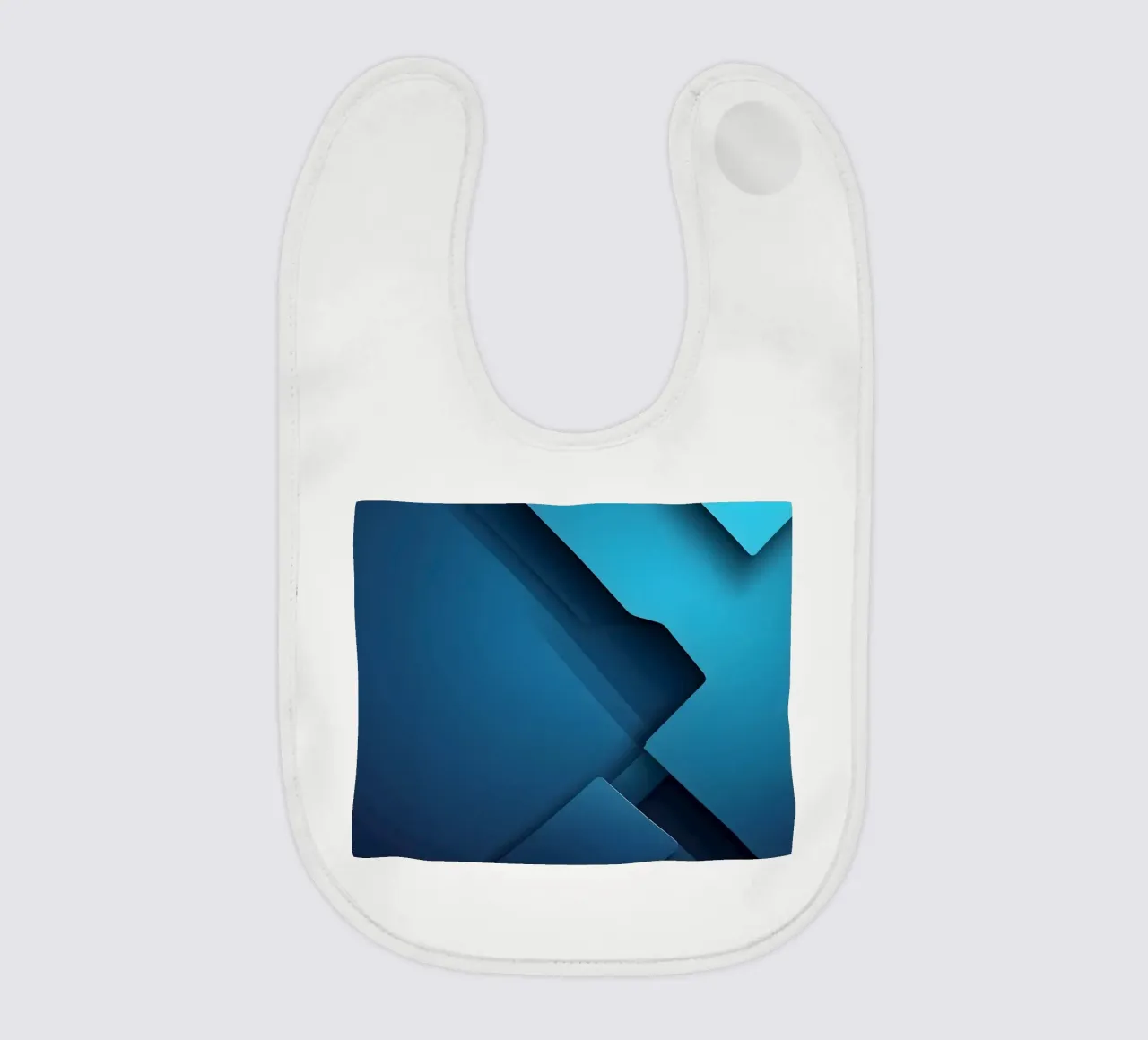 Design astratto di forme geometriche blu bavaglino da DesignDoodle